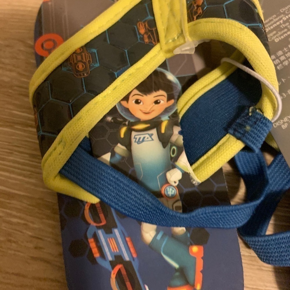 Disney’s Miles from tomorrow land flip flops new - Picture 2 of 3